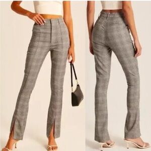 NWT ABERCROMBIE & FITCH The Skinny Ultra High Rise Pant Size 25 LONG Plaid tall
